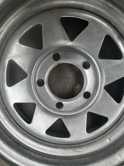 1492 Dunbier 13" Galvanized Spoke Rim Only (Ford) - RIM ONLY - NO TYRE Mackay A1810G