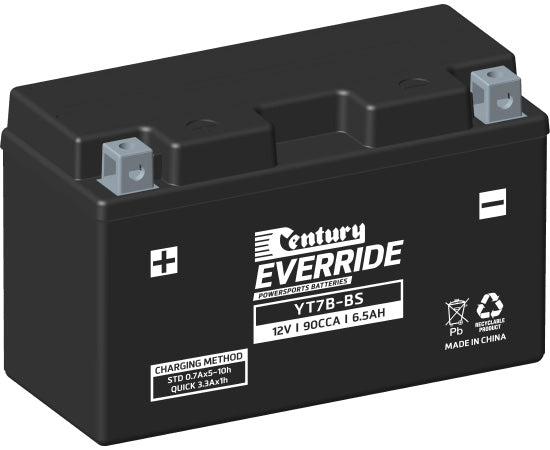 151131 Century EverRide YT7B-BS MAINTENANCE FREE AGM Battery