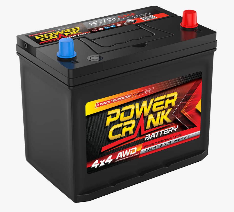 NS70L SMF Power Crank 675 CCA Battery | AWD/4X4, Truck & Heavy Equipment Series