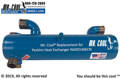 NA001406CN Aftermarket Perkins 4.107/4.108 Heat Exchanger | Sawley's Select Marine Parts