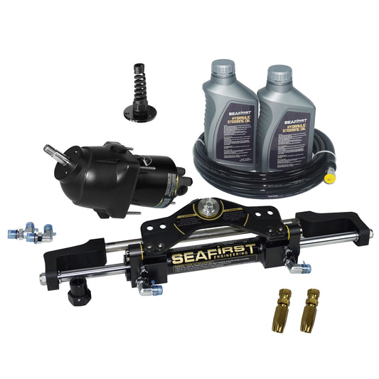RWBG12415 - Hydraulic Steering Kit 22cc Tilt Helm To 150HP & 15m Hose With Bulkhead Fittings - Seafirst | Genuine SEAFirst Steering