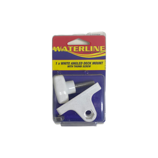 171406 White Angled Deck Mount