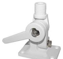 RWB2146 Standard White ABS Antenna Base 3/4" Female | Marine Antenna Components