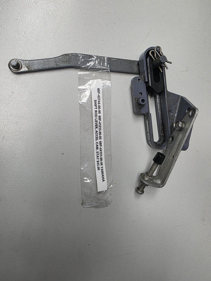 68F-42744-00-00 68F-41213-00-00 Yamaha Shift Rod Lever, Accel cam, Stay | Genuine Used Part