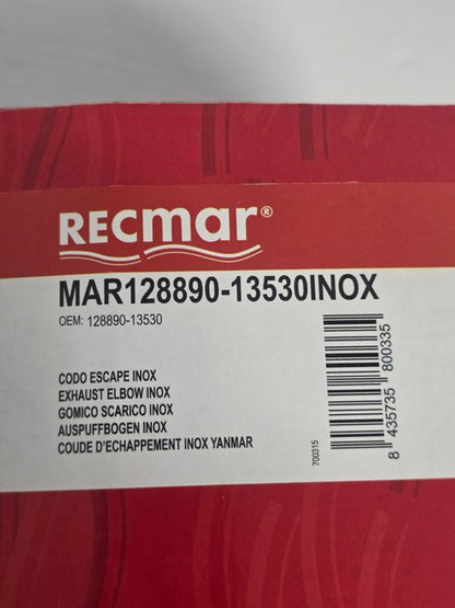 128890-13530 Aftermarket Yanmar Stainless Steel Exhaust Elbow | Sawley's Select Marine Parts