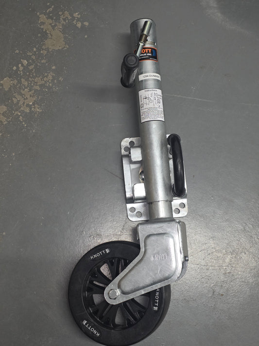 H3942 Mackay 1294 Dunbier Knott Swing up jockey wheel Heavy-Duty TK57-210/75m | Marine Trailer Part