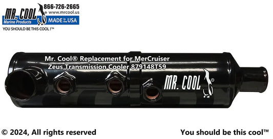 879148T59 / 8M0181739 Aftermarket Mercruiser Zeus 3000 Vertical Transmission/Power Steering Oil Cooler | Sawley's Select Marine Parts