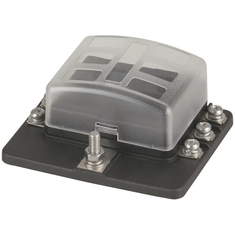 SZ2095 Powertech 6 Way Blade Fuse Block with Screw Terminals | Marine Electrical Part
