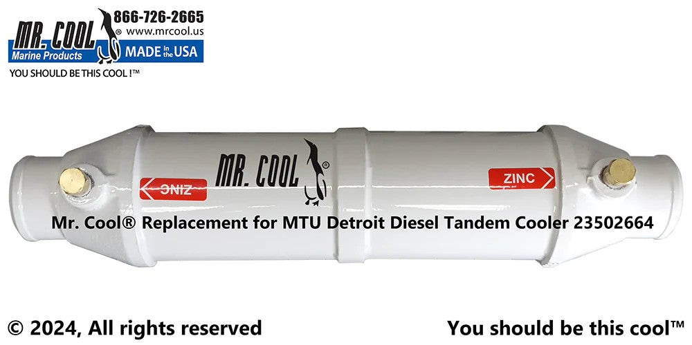 23502664 Aftermarket MTU Detroit Diesel Cooler | Sawley's Select Marine Parts