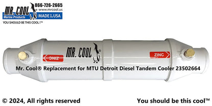 23502664 Aftermarket MTU Detroit Diesel Cooler | Sawley's Select Marine Parts