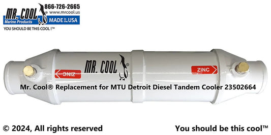 23502664 Aftermarket MTU Detroit Diesel Cooler | Sawley's Select Marine Parts