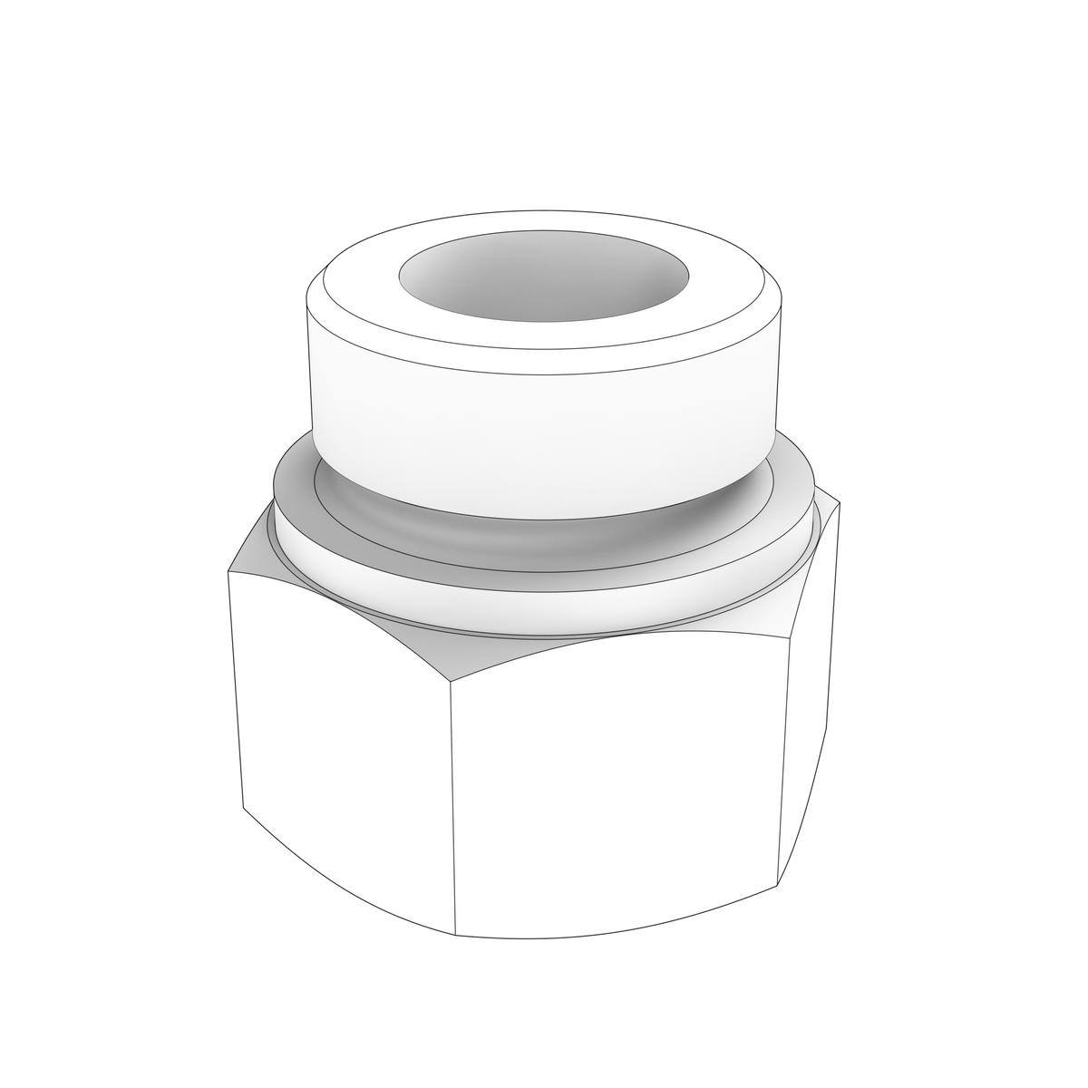 3837633 Nipple | Genuine Volvo Penta Part