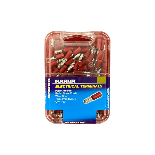 56146 Male Bullet Terminal Red (100pk)