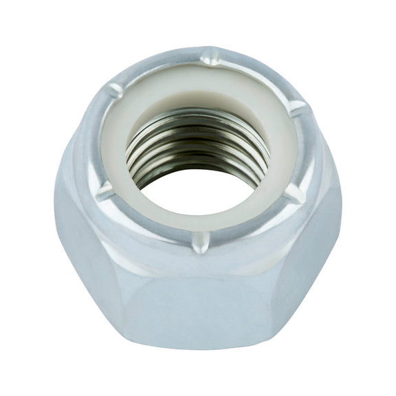 0378716 Hexagon nut, low profile, with clamping piece (non-metal insert) 7/16"