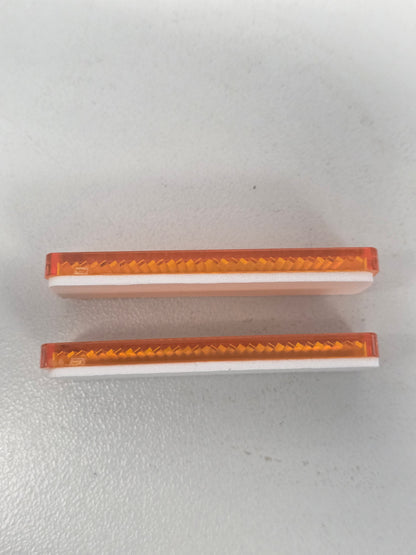 2452S Dunbier Reflector Amber    Self Adhesive (Clam Shell) Mackay E5013-2