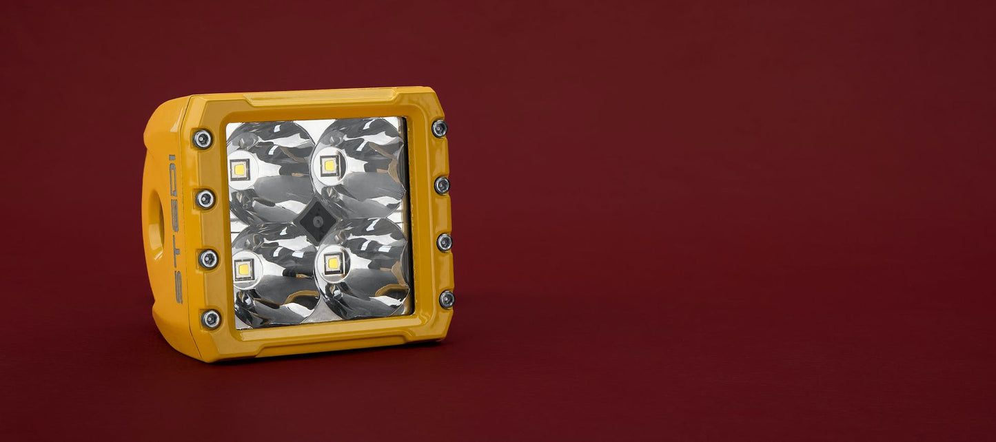LEDMINE-60W-YELLOW Shock 6 Mining Spec LED Flood Light | Yellow | Genuine STEDI Product