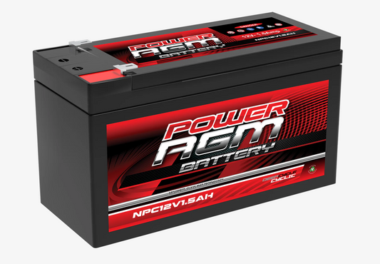 NPC12V1.5AH Power Crank 12V 1.5 AH Battery | 12 Volt AGM Cyclic Range