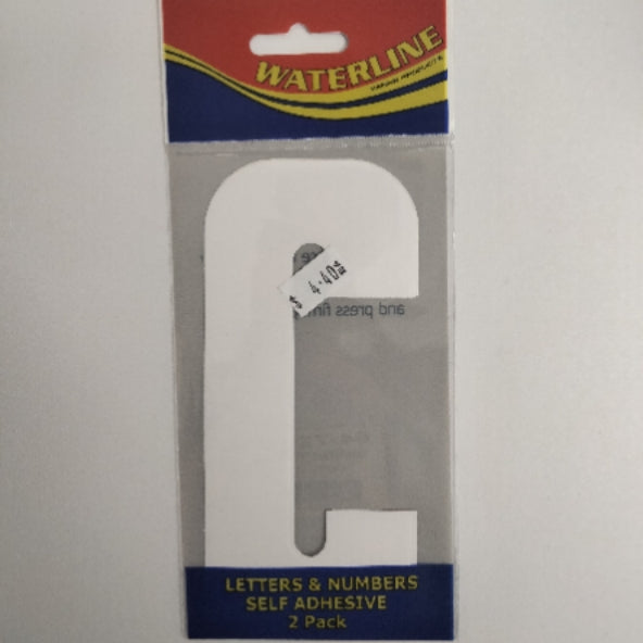 54725C Boat Letter C White 6" Pack of 2 | Vessel Identification Stickers