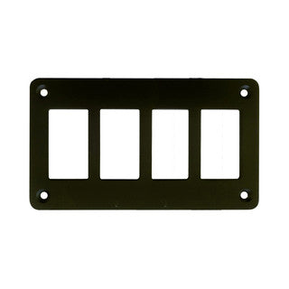 709784 Panel Alum BLK 4 Hole | Marine Electrical Part