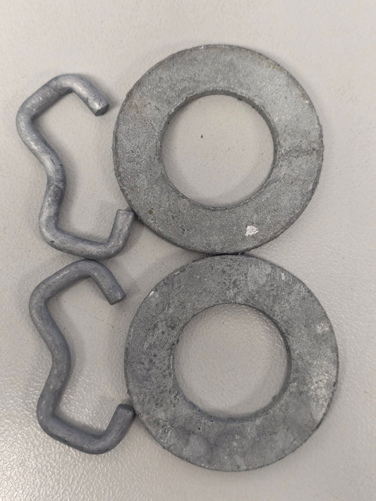 2969D Dunbier Retainer Clips & Washers Suits Alloy Rolla Arm (# 2967)