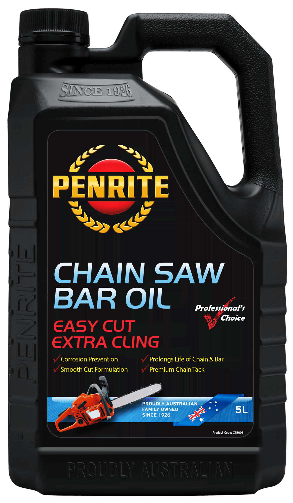 CSB005 Penrite Chainsaw Bar Oil 5L | Genuine Penrite Lubricants