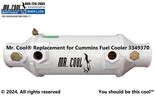3349370 / 4989987 Aftermarket Cummins QSM11 Fuel Cooler 4 x 8.25 in | Sawley's Select Marine Parts