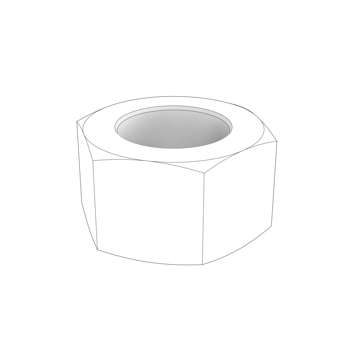 60114496 Hexagon Nut | Genuine Volvo Penta Part