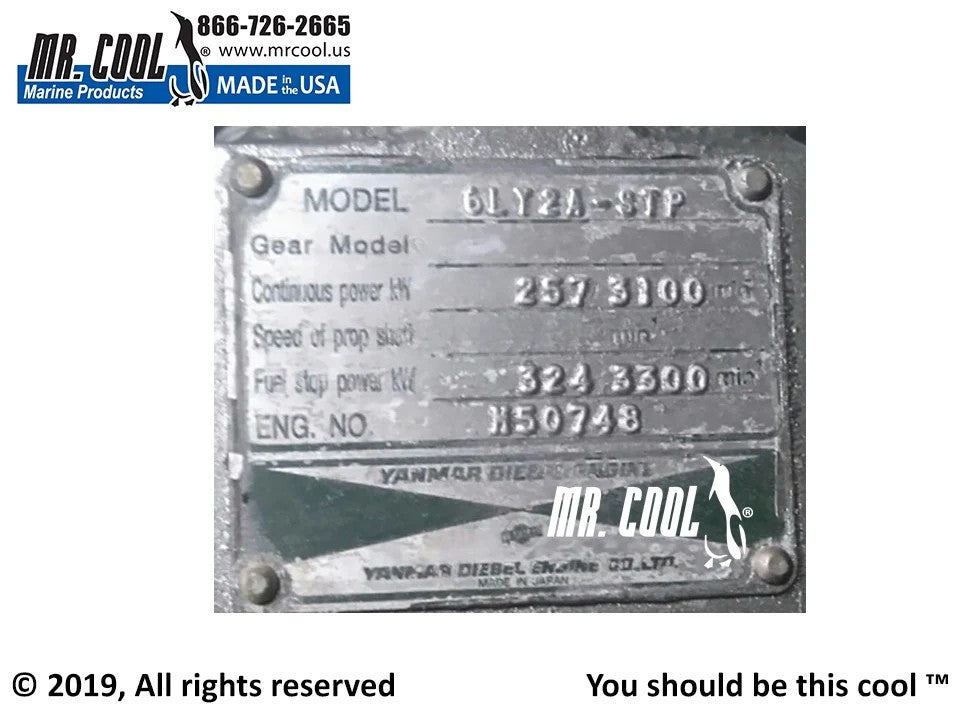 119575-44010 Yanmar 6LYA, 6LY2A HEAT EXCHANGER 119575-44010 Replacement