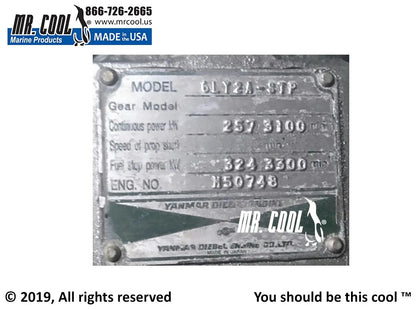 119575-44010 Yanmar 6LYA, 6LY2A HEAT EXCHANGER 119575-44010 Replacement