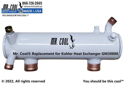 229058 / GM30880 Aftermarket Kohler 9/10, 23/27 Heat Exchanger | Sawley's Select Marine Parts