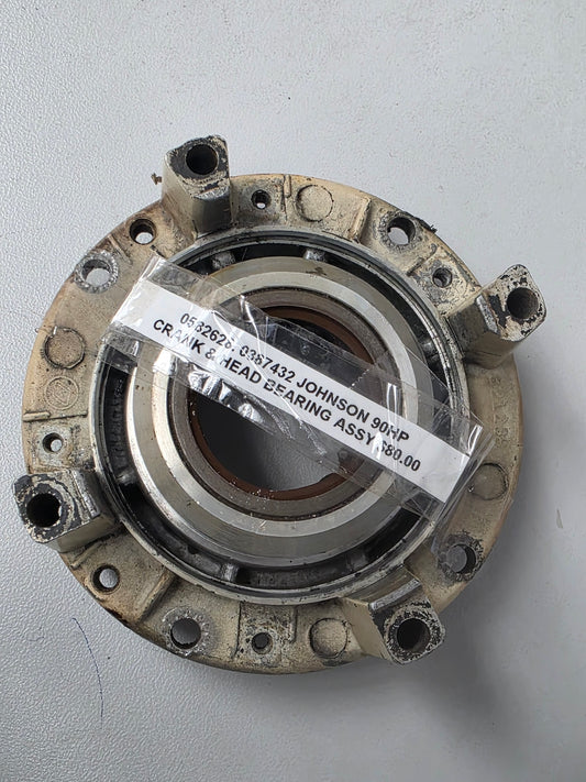 0582628 0387432 Johnson 90HP Crank & Head Bearing Assy | Genuine Used Part