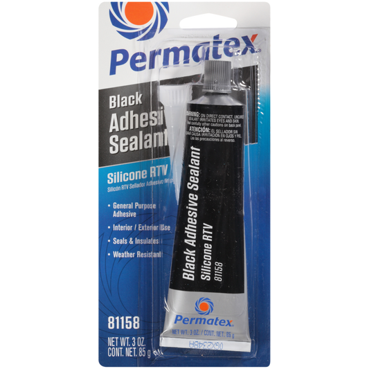 81158 Black Silicone Adhesive Sealant 85g
