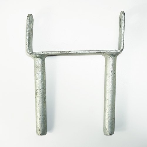 R2244G Mackay 8" Roller Bracket Round Legs Galvanised | Marine Trailer Part