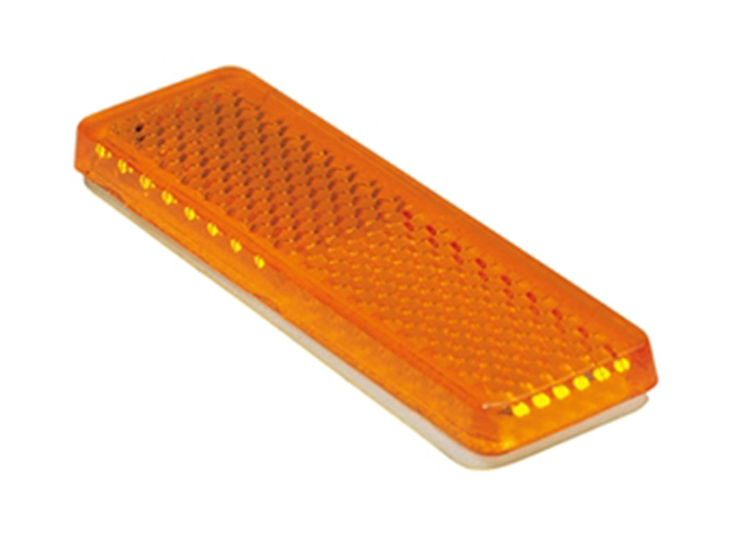 E5013-2 Mackay 2452S Dunbier Reflector Amber Self Adhesive Clamshell Pack Pair | Marine Trailer Part