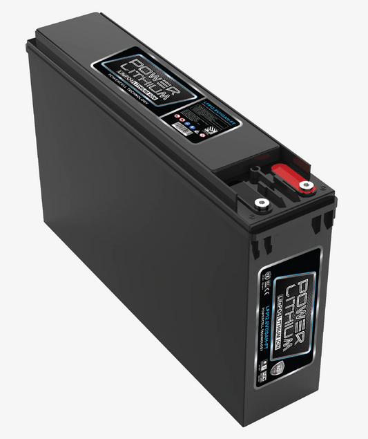 LFP12.8V110AH-FT Power Crank 110 AH Battery | 12V Lithium Front Terminal Deep Cycle