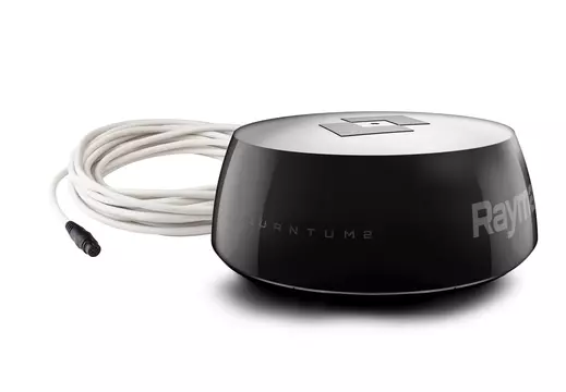 T70549 Raymarine Black Quantum Q24D Doppler 18" Radar with 10m Power Cable and 10m Data Cable | Genuine Raymarine Electronics