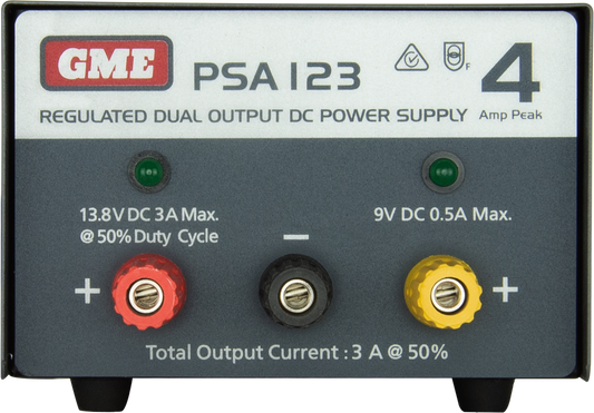 PSA123 REGULATED POWER SUPPLY (4 AMP PEAK)