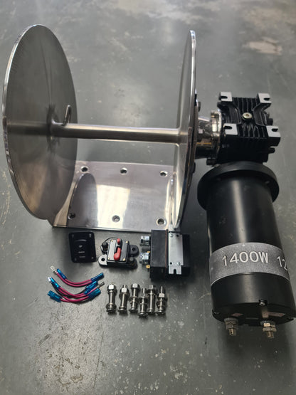 AW1400 Budget Anchor Winch - 1400W Motor - for 7m to 10m Boats