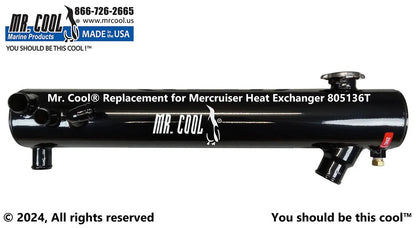 805136T Aftermarket Mercruiser 7.4L Big Block Front-Mount Heat Exchanger | Sawley's Select Marine Parts