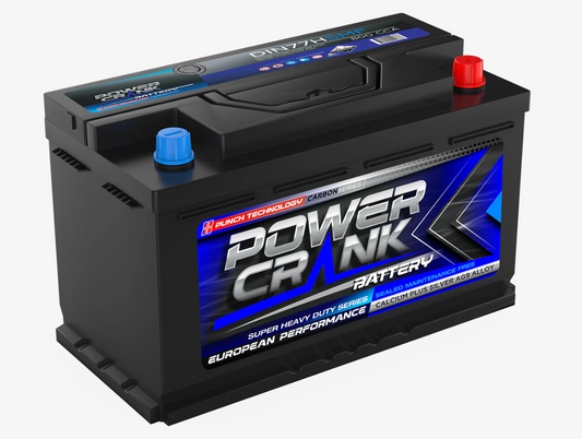 DIN77HSMF Power Crank 800 CCA Battery | European Series