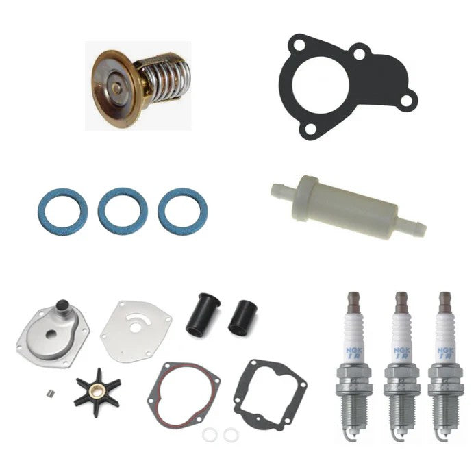 Aftermarket Mercury 50HP 3-Cylinder (0G590000-0T979999) (0P017000-0P017000) (1B000001 & Up) Service Kit | Sawley's Select Marine Parts