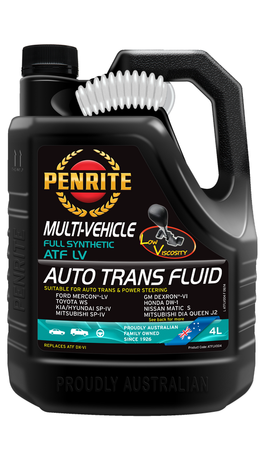 ATFLV004 ATF Low Viscosity Full Synthetic 4L