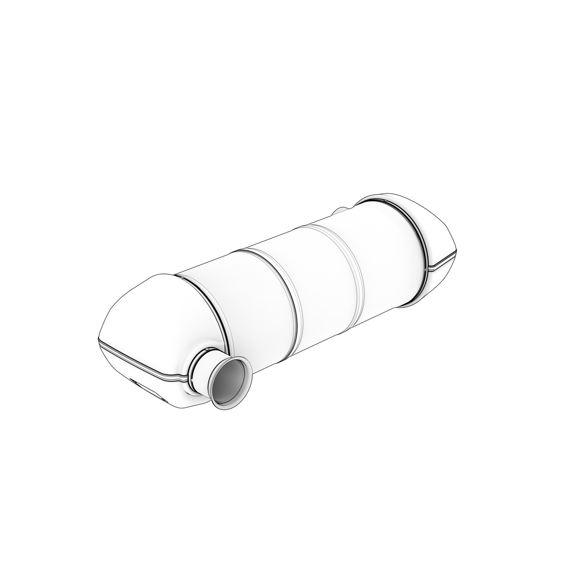 24465829 Muffler | Genuine Volvo Penta Part