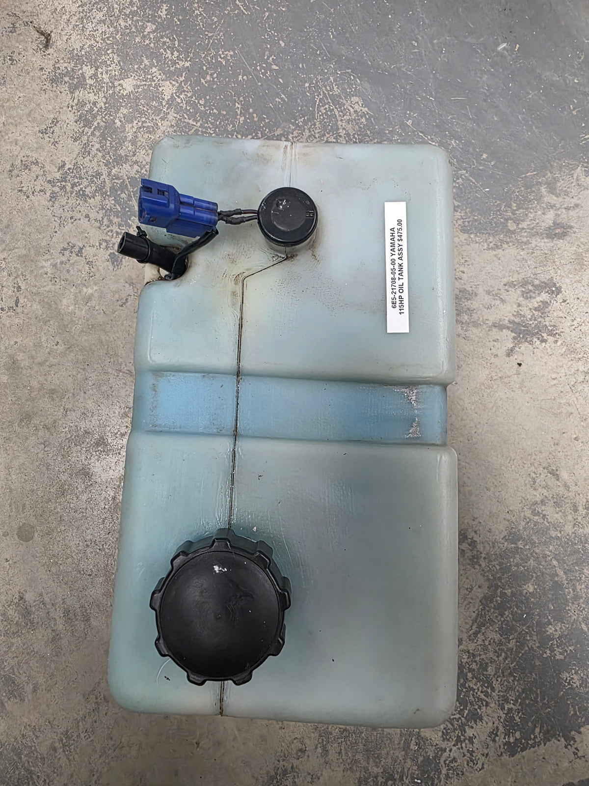 6E5-21708-05-00 Yamaha Oil Tank Assy 115HP | Genuine Used Part