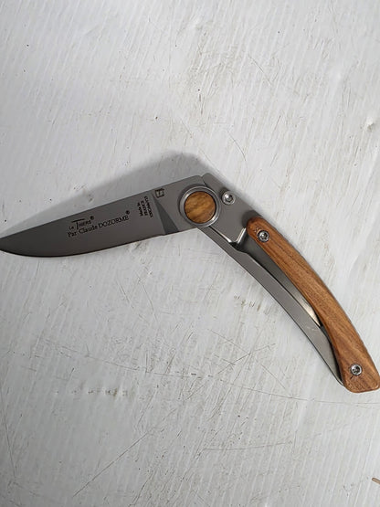 CD.142.55 Claude Dozorme  9cm Dressed Series Stainless Steel Pocket Knife (Liner Lock, Rosewood Handle)