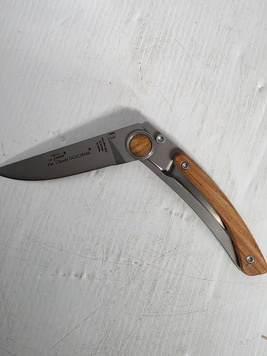 CD.142.55 Claude Dozorme  9cm Dressed Series Stainless Steel Pocket Knife (Liner Lock, Rosewood Handle) | Fishing & Outdoor Knife