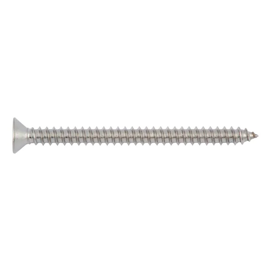 01234816 Self Tapping Screws, Flat Countersunk Head Phillips, Stainless Steel 4.8 x 16