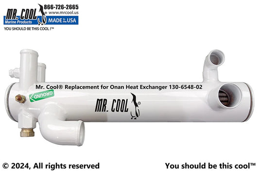 130-6548CN Onan MDKA MDKB MDKDR 17.5KW Heat Exchanger Replacement 130-6548CN