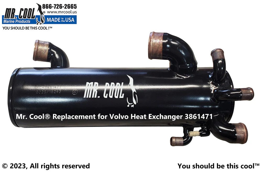 3861471 Volvo Penta Small Block Heat Exchanger 3861471 Replacement