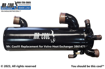 3861471 Volvo Penta Small Block Heat Exchanger 3861471 Replacement